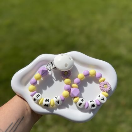 Coffret personnalisé Attache-tétine + Anneau de dentition