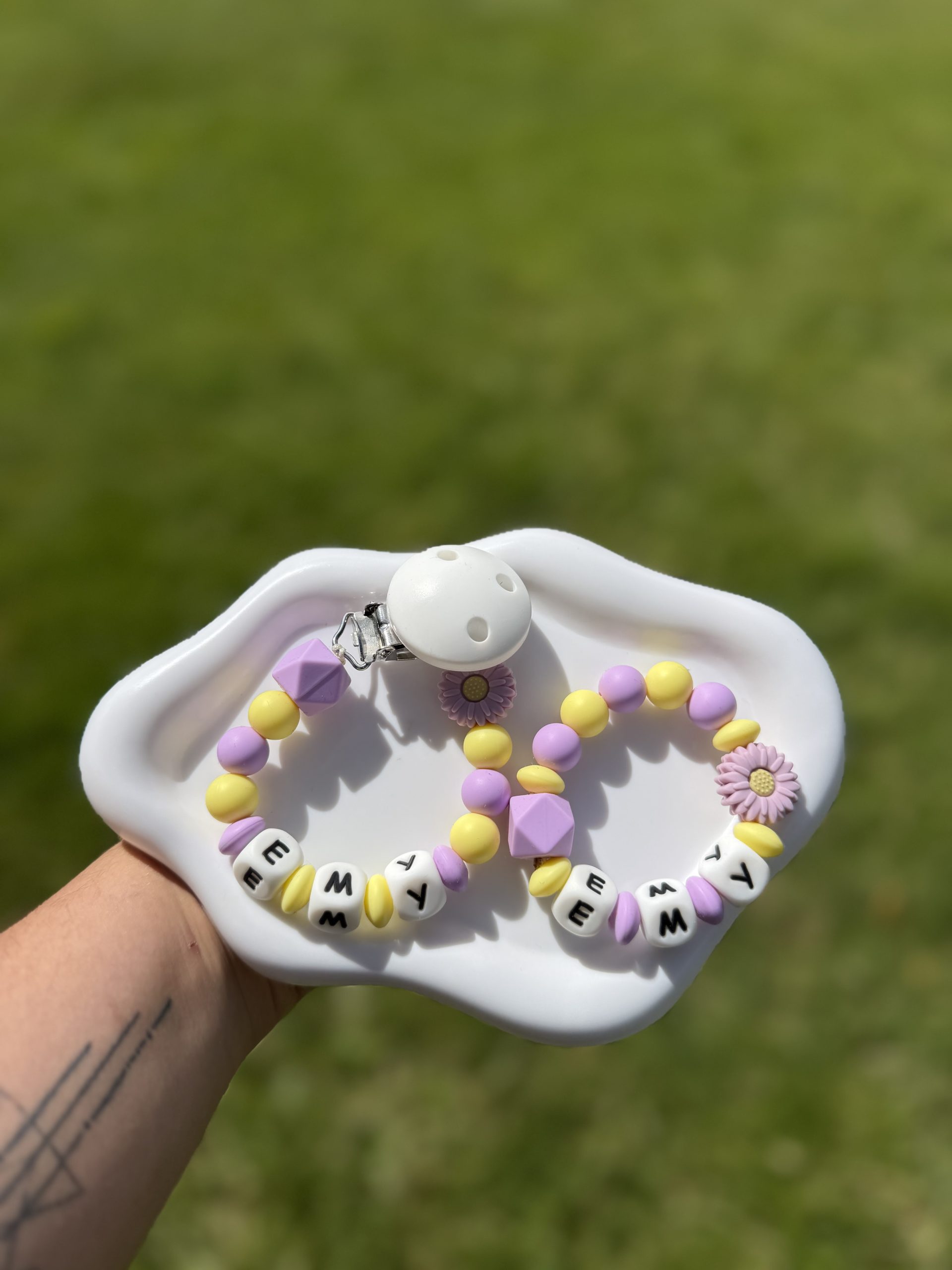 Coffret personnalisé Attache-tétine + Anneau de dentition